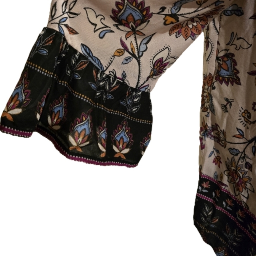 beachlunchlounge Boho Top With Bell Sleeve Size Small (s/p) - Picture 6 of 6